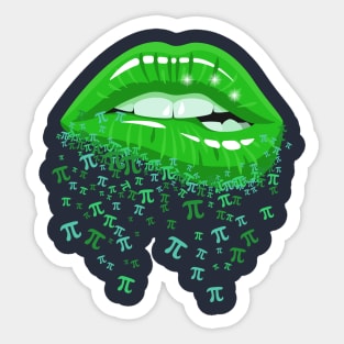 Pi Lips Sticker